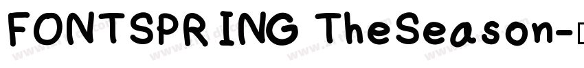 FONTSPRING TheSeason字体转换